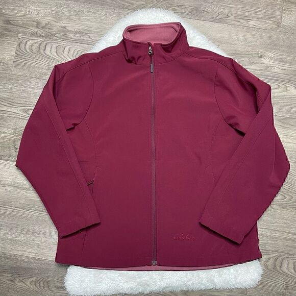 Cabelas Jacket Womens Size XL Reg Full Zip Mock Neck Fleece Lined Waterproof - Picture 2 of 10